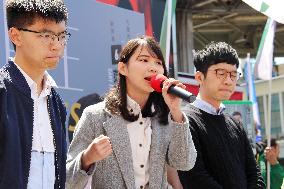 Hong Kong pro-democracy activist Agnes Chow