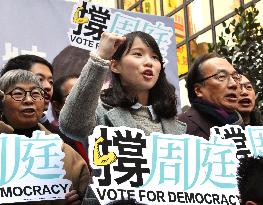 Hong Kong pro-democracy activist Agnes Chow