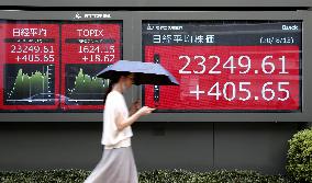 Surge in Tokyo stocks