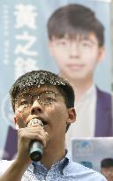 Hong Kong pro-democracy activist Joshua Wong