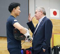 IOC chief Bach in Japan