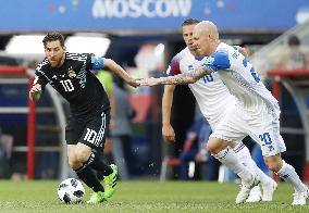 Football: Argentina vs Iceland at World Cup