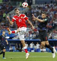 Football: Croatia vs Russia at World Cup