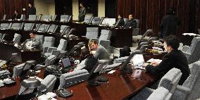 Press center at Pyongyang hotel