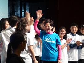 H.K. leadership hopeful Carrie Lam pledges to safeguard rule of law