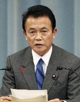 Aso named foreign minsiter