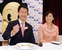 Actress Nishida promotes Hiroshima oysters