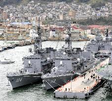 Japan destroyers leave on antipiracy mission off Somalia