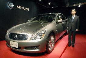 Nissan rolls out all-new Skyline sedan in Japan