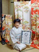 Japanese woman recognized as world No. 1 kimono collector