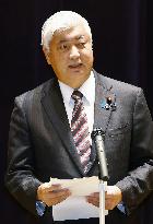 Nakatani addresses senior SDF officers meeting