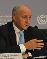 French foreign minister on climate change