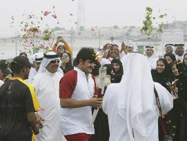 Asian Games flame arrives in Qatar