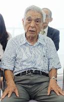 A-bomb survivor on Peace Boat meets press after world voyage