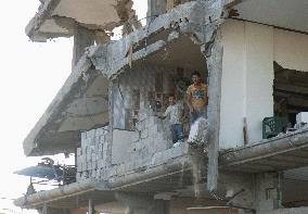 Kids play inside ruined Gaza building decade after Israeli withdrawal