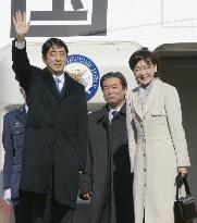 Abe heads for Europe to push for stronger ties, discuss N. Korea