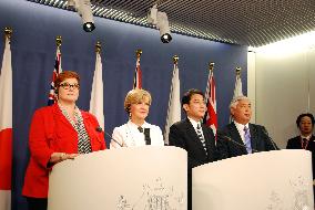 Japan, Australia urge restraint over S. China Sea tensions