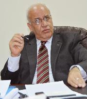 Palestinian chief negotiator negative on resuming peace talks soon