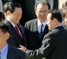 China delegation in Pyongyang