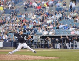 Tanaka makes spring debut with 2 perfect innings