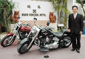 Rental business for Harley bikes in Okinawa