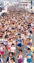 4,306 runners join Nagano Olympic memorial marathon