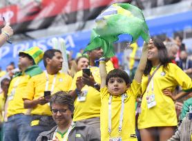 Football: Brazil vs. Costa Rica at World Cup