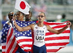 U.S. wins men's 4x400-meter relay