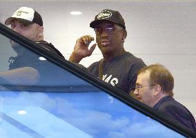 Ex-NBA star Rodman ends "very good trip" to N. Korea