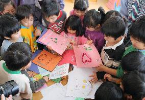 Letters from Caribbean kids delivered to Fukushima nursery