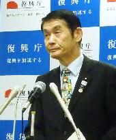 Reconstruction minister lashes out over remaining Fukushima evacuees