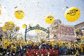 Opening ceremony held for Minion Park at USJ