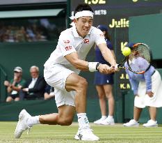 Nishikori advances to Wimbledon 3rd round