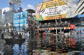 Flooded street in Bangkok