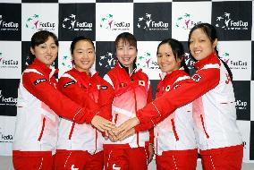 Japan readies for Belarus test in Fed Cup World Group playoff