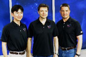 3 astronauts ready for voyage to ISS