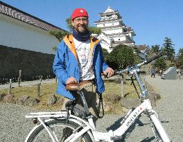 Swiss ends bicycle trip along northeastern Japan coast