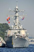 Guided-missile destroyer USS Benfold deployed at Yokosuka
