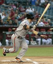 Giants' Aoki hits in 1st inning
