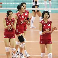 Japan crushes Mongolia in women's volleyball opener