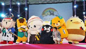 6 popular mascot characters line up in Nagoya