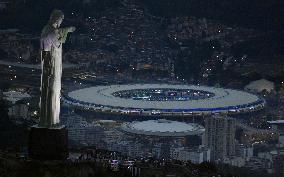 Christ statue overlooks Olympic stadium