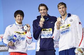 Koga wins silver in men's 50m backstroke