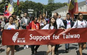 Taiwanese protest in Europe