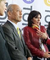 Paris Mayor Hidalgo visits Tokyo