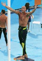Australia's Hackett celebrates Sydney-Athens Olympic double