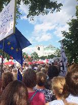 Protest against judicial reforms in Poland