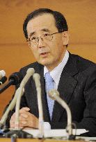 Shirakawa suggests BOJ may downgrade economic assessment