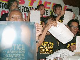 Filipinos seek damages from U.S. asbestos makers