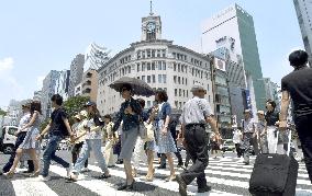 Rainy season over in wide areas of Japan